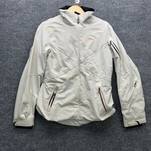 KJUS Ski Jacket Women's Size M White Dermizax Primaloft Insulated Snow Coat